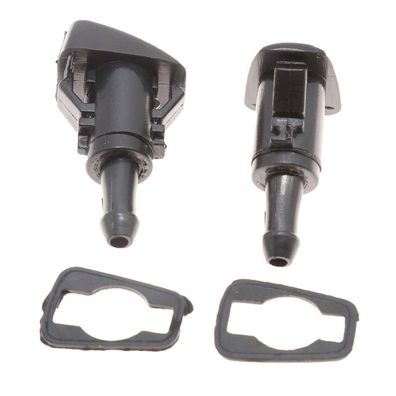 Syconeer Pack of 2 Windshield Washer Nozzle Sprayers Kit Front Left Right Windshield Washer Squirter Nozzle for 2005-2015 Jeep 2004-2017 Dodge 2001-2016 Chrysler Replace 5116079AA 5160308AA - Image 1